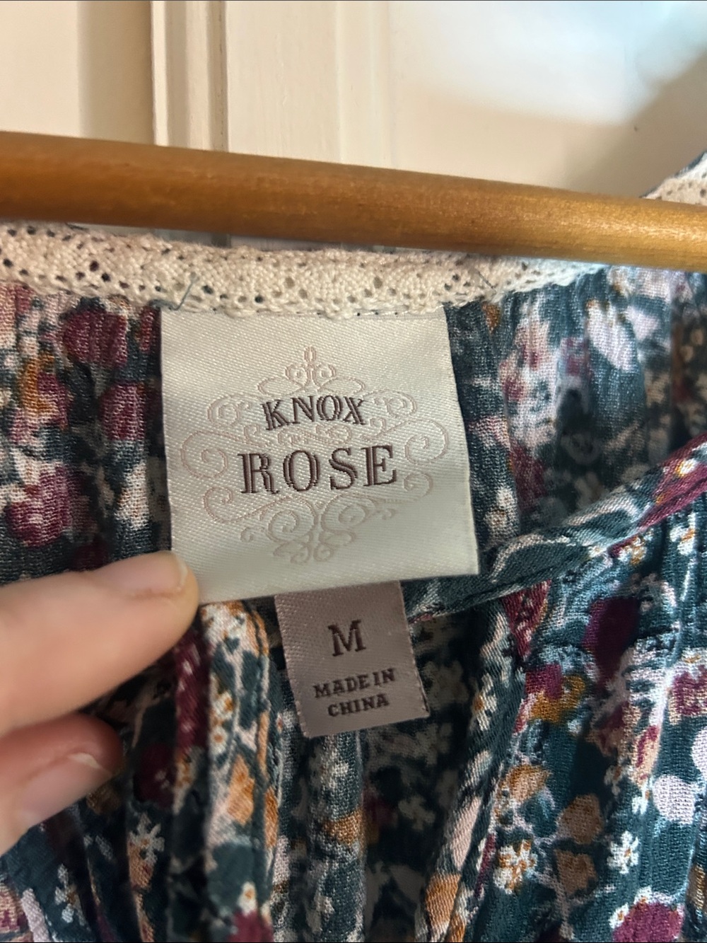 Knox Rose Floral Boho Smocked Midi Dress - Picture 4 of 8